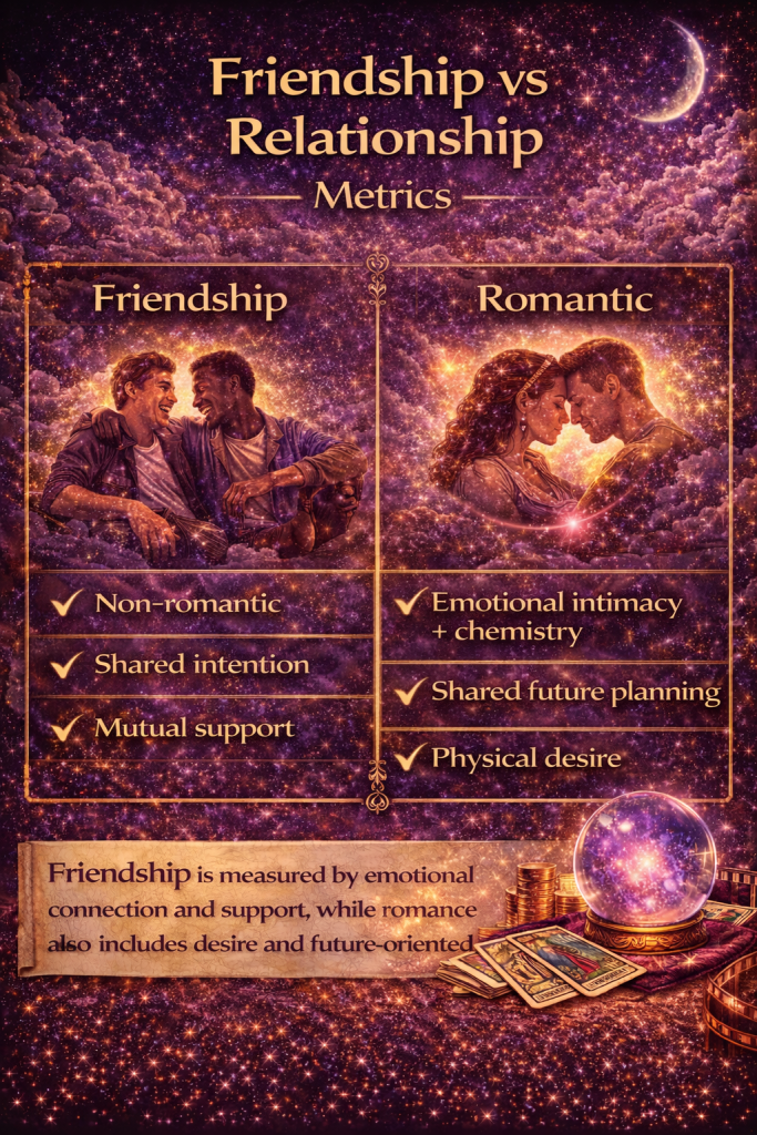 Friendship vs Relationship Metrics